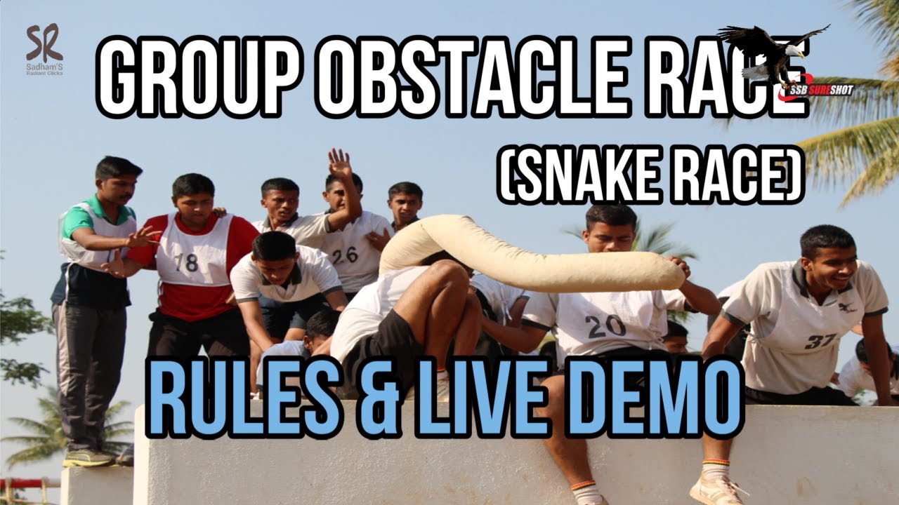 Group Obstacle Race (GOR) Snake Race Rules & Live Demo by Brig Amardeep Singh | GTO Tasks