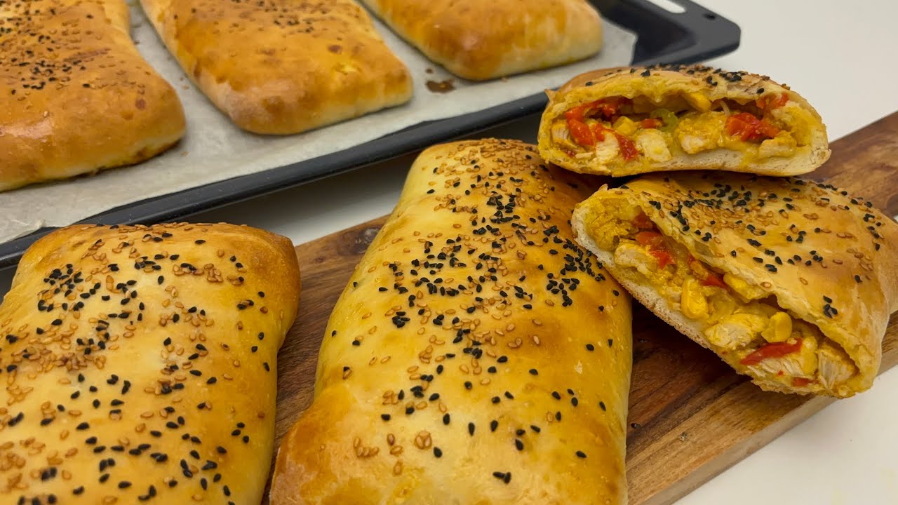 Böylesini Yemediniz! Bol Tavuklu Doldurma Ekmek (AŞIRI LEZZETLİ)”