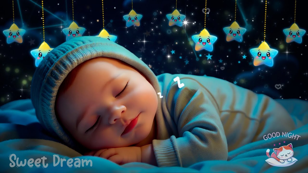 Baby Sleep Music 💖Baby Fall Asleep in Just 3 Minutes 💤 Calm Deep Night 🎶 Mozart & Brahms Lullabies