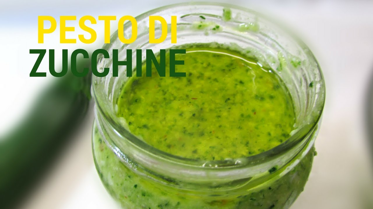 PESTO DI ZUCCHINE FACILE E BUONISSIMO(pesto de abobrinha) RICETTE DI GABRI