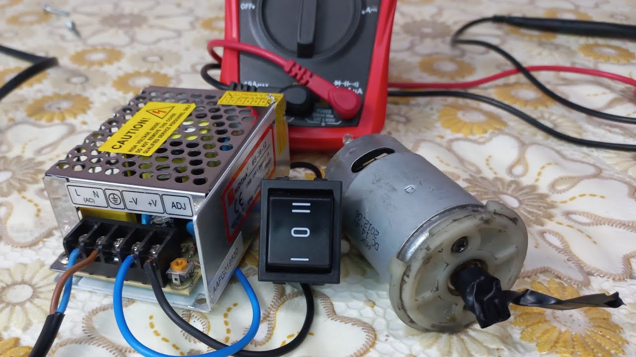 On Off Anahtar İle Dc Motor İleri Geri Çalıştırmak Running Motor Forward Backward With On Off Switch