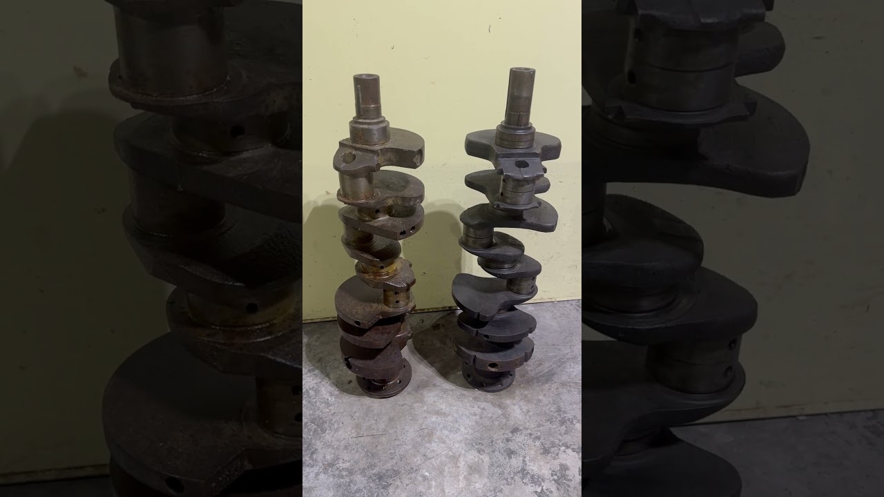 Cast vs. forged crankshaft.  Small block 340 Mopar vs. Hemi in a battle of the sound they make.