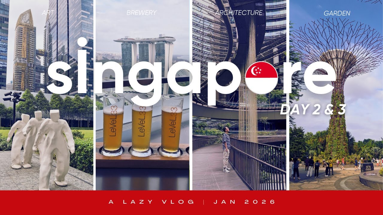 Singapore Day 2–3 Travel Vlog 🇸🇬  Chinatown, Level 33, Gardens by the Bay & Michelin Hawkers