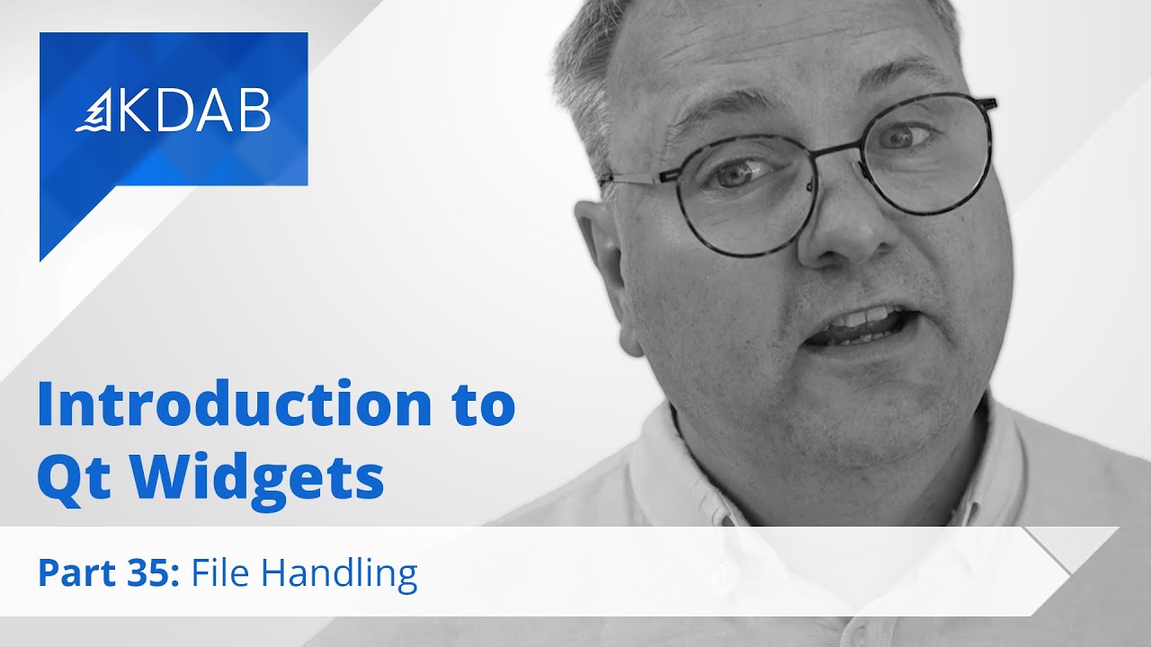 Introduction to Qt Widgets (Part 35) - File Handling