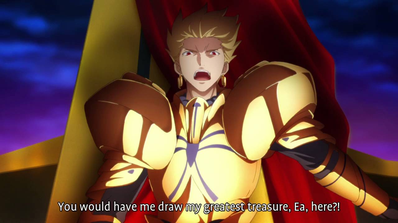 Fate/Zero - Gilgamesh won't use Ea (ENG Sub)