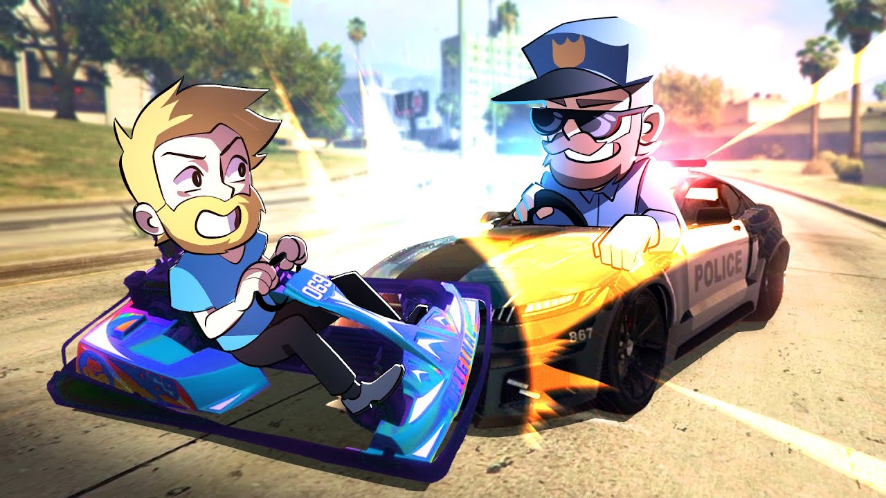 GTA 5 Cops Vs Go Karts!