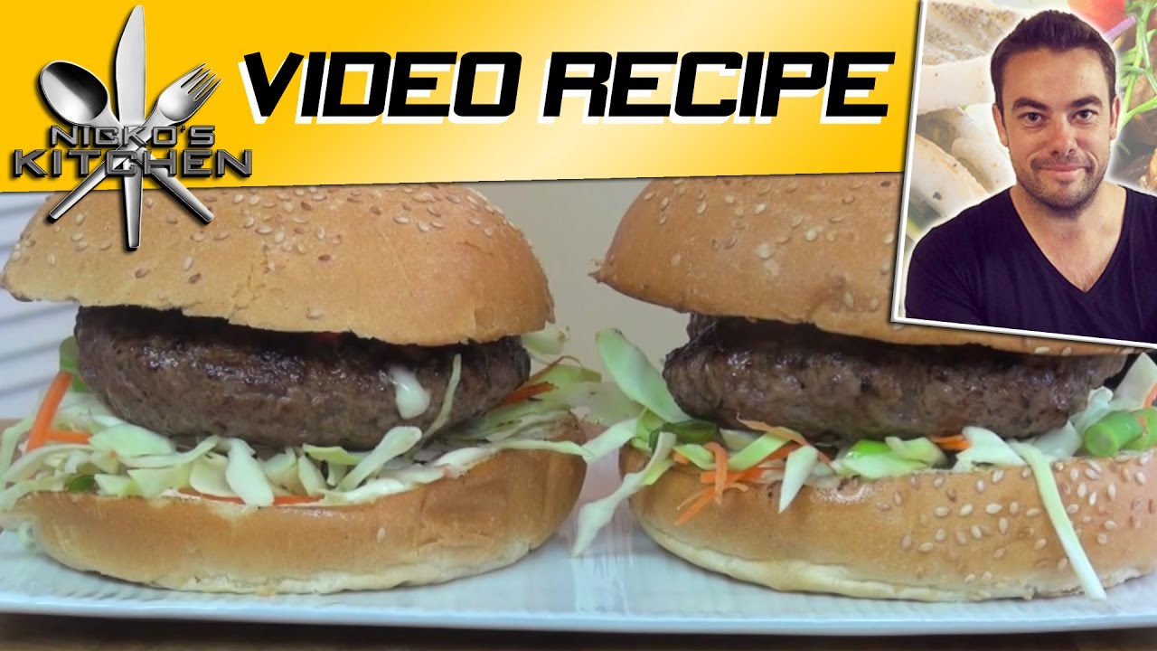 Beef Burgers With Tonkatsu (とんかつ) Sauce