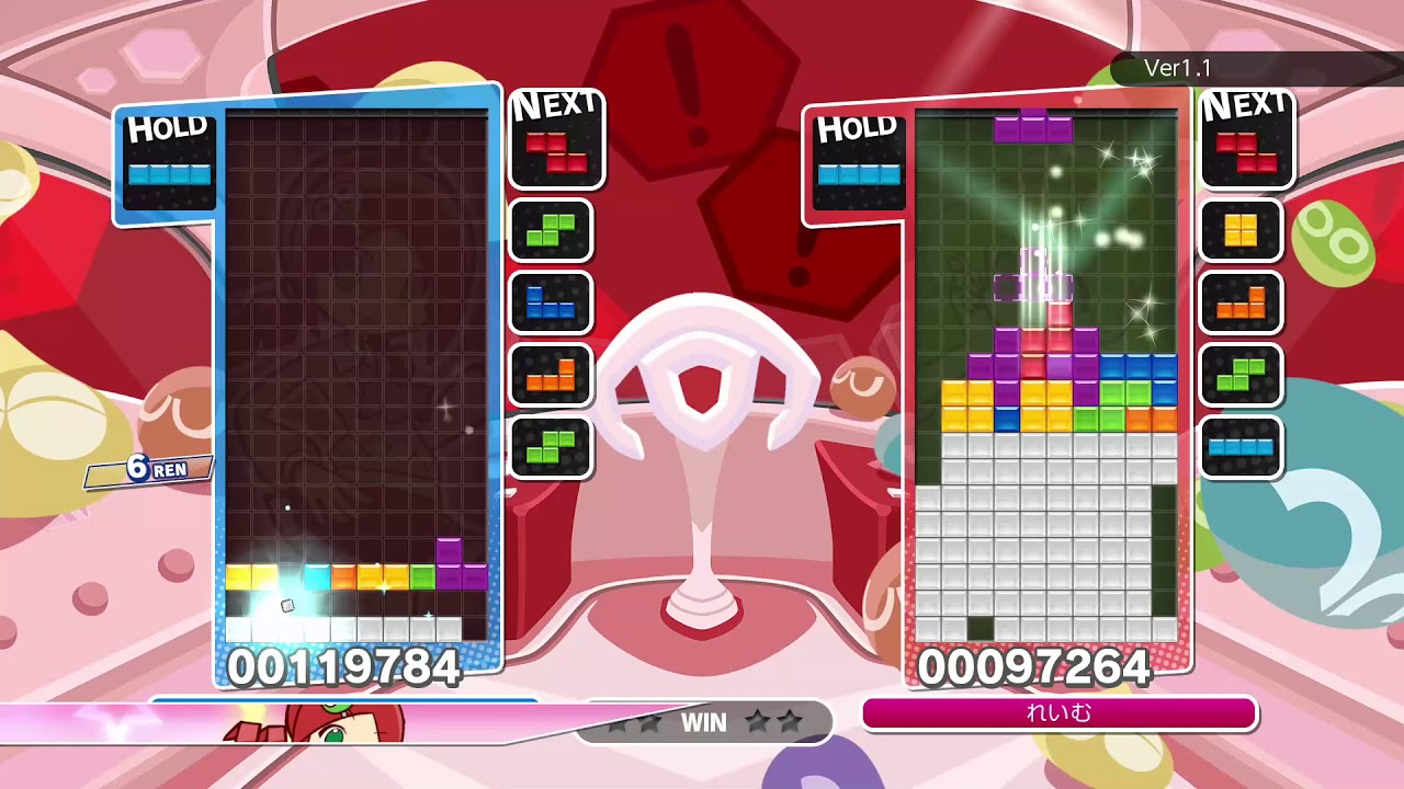 [Puyo Puyo Tetris] Puzzle League VS: Doremy vs. amemiya (あめみや) (1) (02-11-2019, Switch)