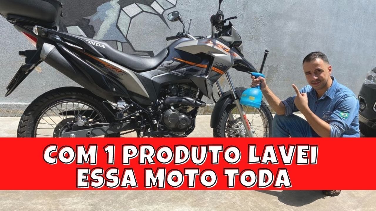 COMO LAVAR UMA MOTO COM UM PRODUTO
