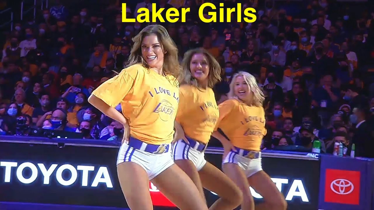 Laker Girls (Los Angeles Lakers Dancers) - NBA Dancers - 12/23/2021 4h QTR dance performance