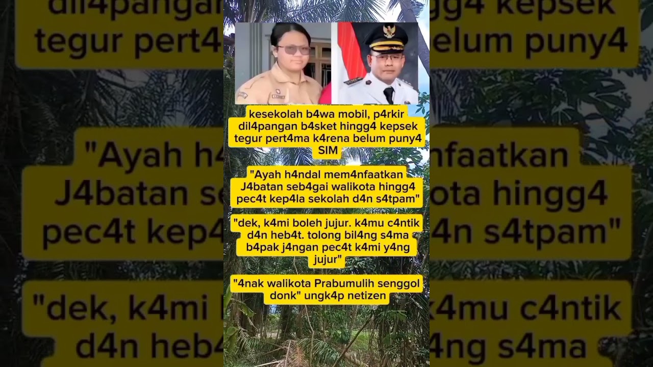 Walikota Pecat Kepsek dan satpam gara gara tegur anaknya