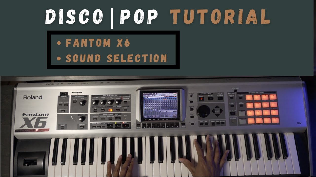 EASY Disco | Pop Tutorial  Roland Fantom X6 Making the beat