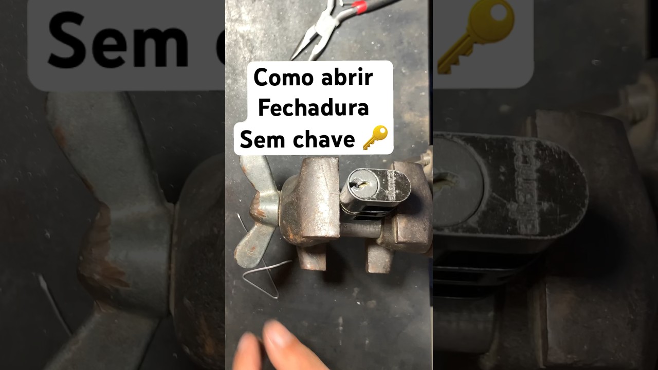 Como abrir fechadura sem chave. #short #shorts #dica