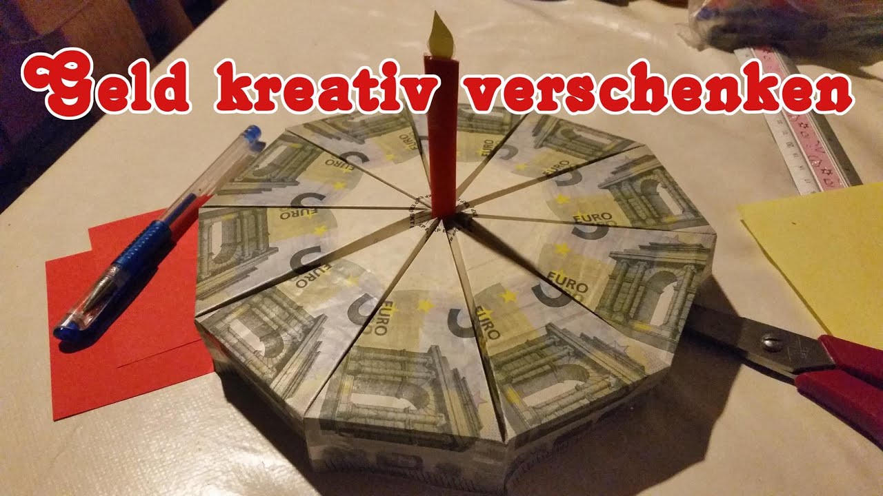 Geldtorte falten Geburtstag Hochzeit Geschenk Anleitung *MokkaSternchen*