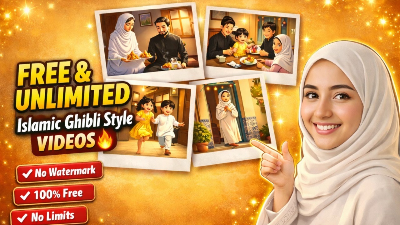 How to create ghibli style viral Islamic videos(FREE)