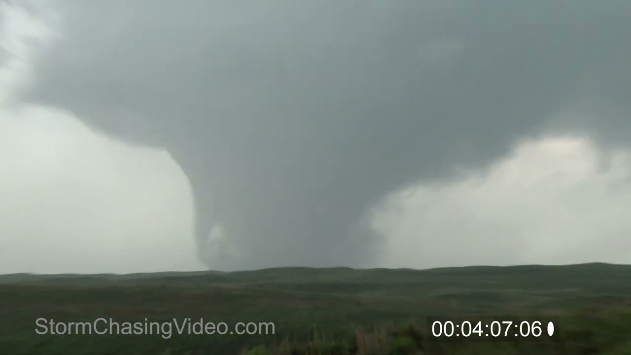 Canadian, Texas - Large Stovepipe Tornado - 5/27/2015