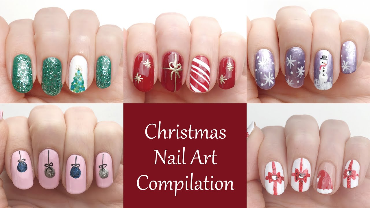 New Christmas Compilation - 5 Cute and easy Christmas nail art ideas! | 'seni Nageldesign