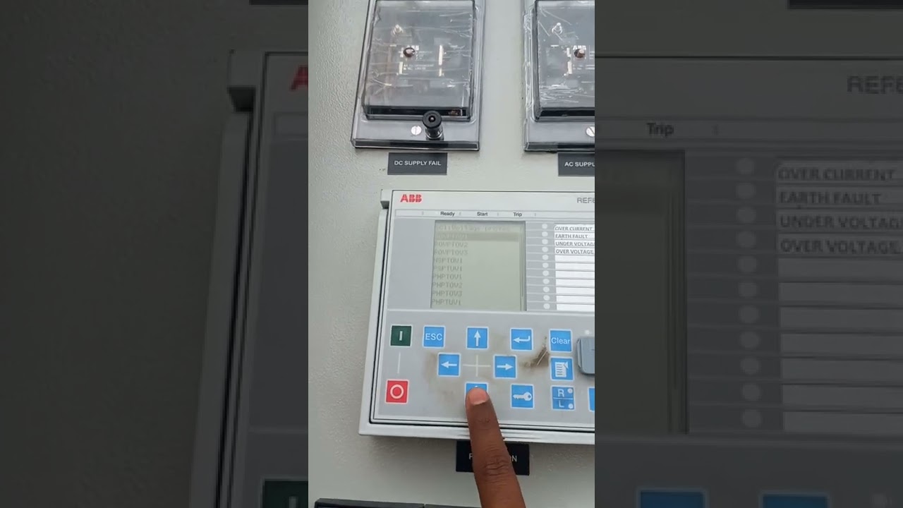 How to check Over & Under Voltage settings 11KV ABB Feeder protection relay