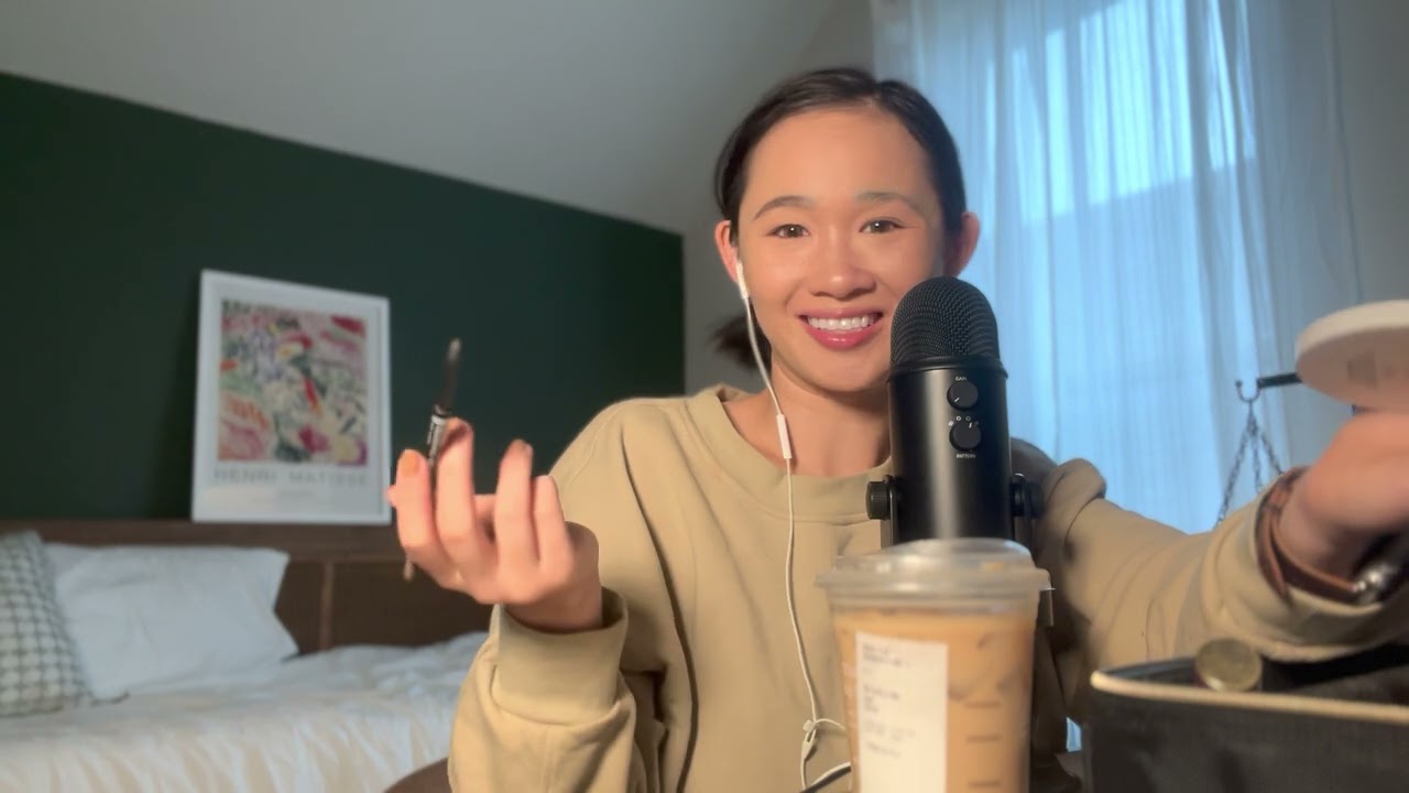 asmr | daily makeup routine for work and school