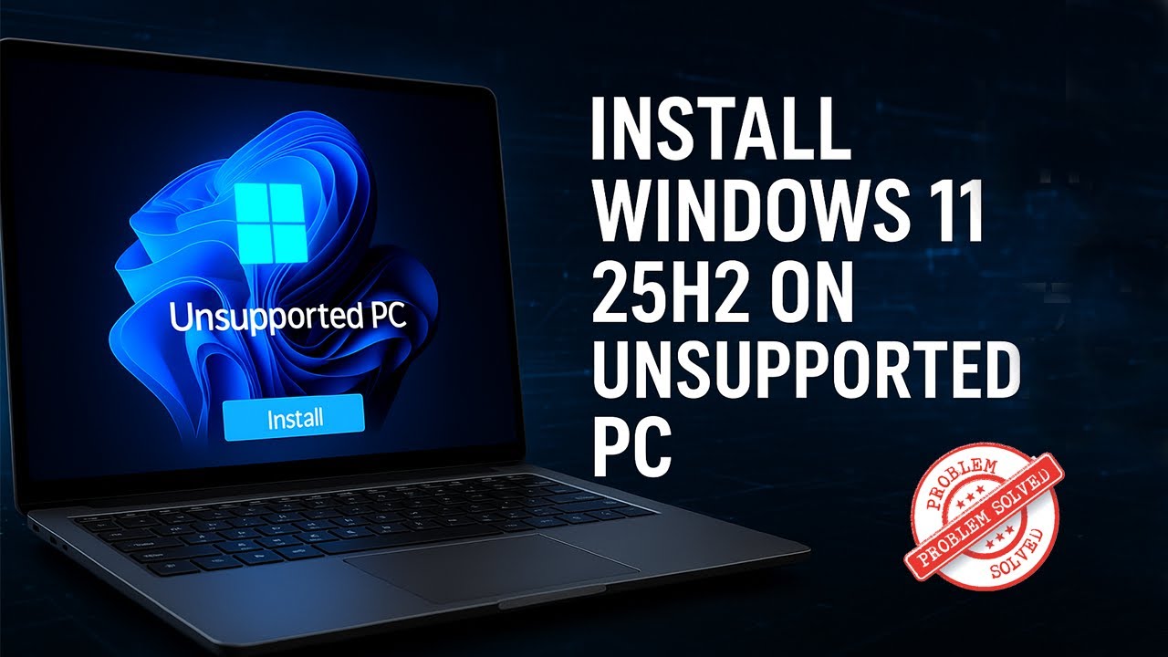 Установка Windows 11 25H2 на неподдерживаемый ПК | Пошаговое руководство