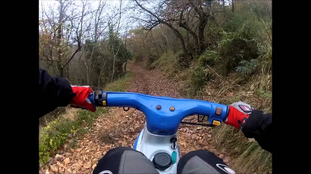 Honda CUB EZ-90 EZ-9 : off road skills -  enduro