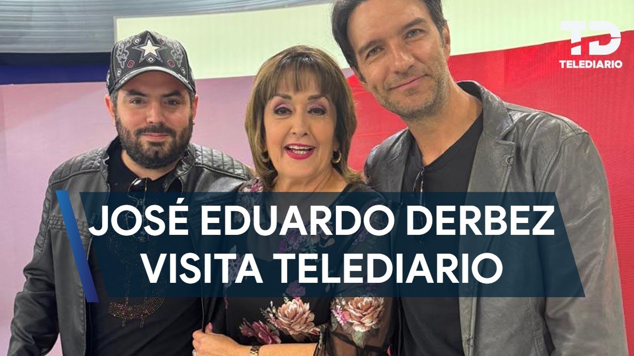 José Eduardo Derbez visita a María Julia Lafuente en Telediario Mediodía
