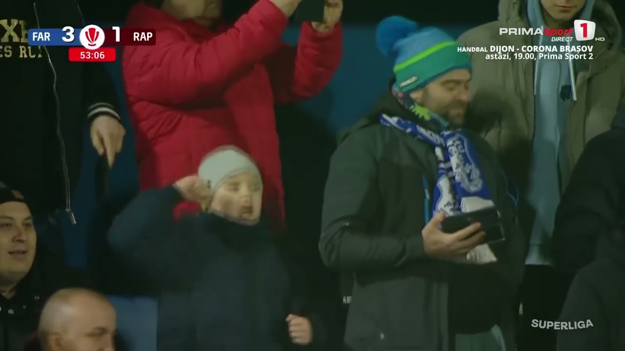 GOOOL! Farul - Rapid 3-1. Haos total în apărarea giuleștenilor! Vînă își confirmă sezonul perfect