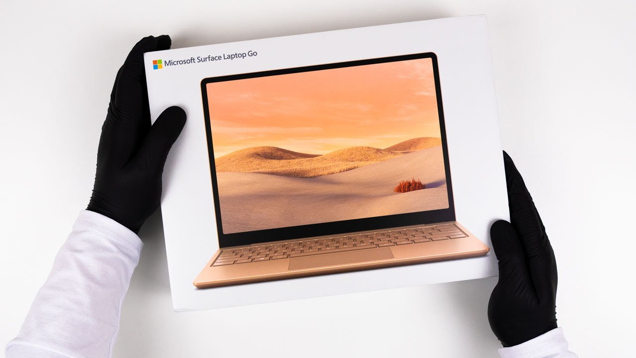 Microsoft Surface Go Laptop Sandstone Unboxing - ASMR