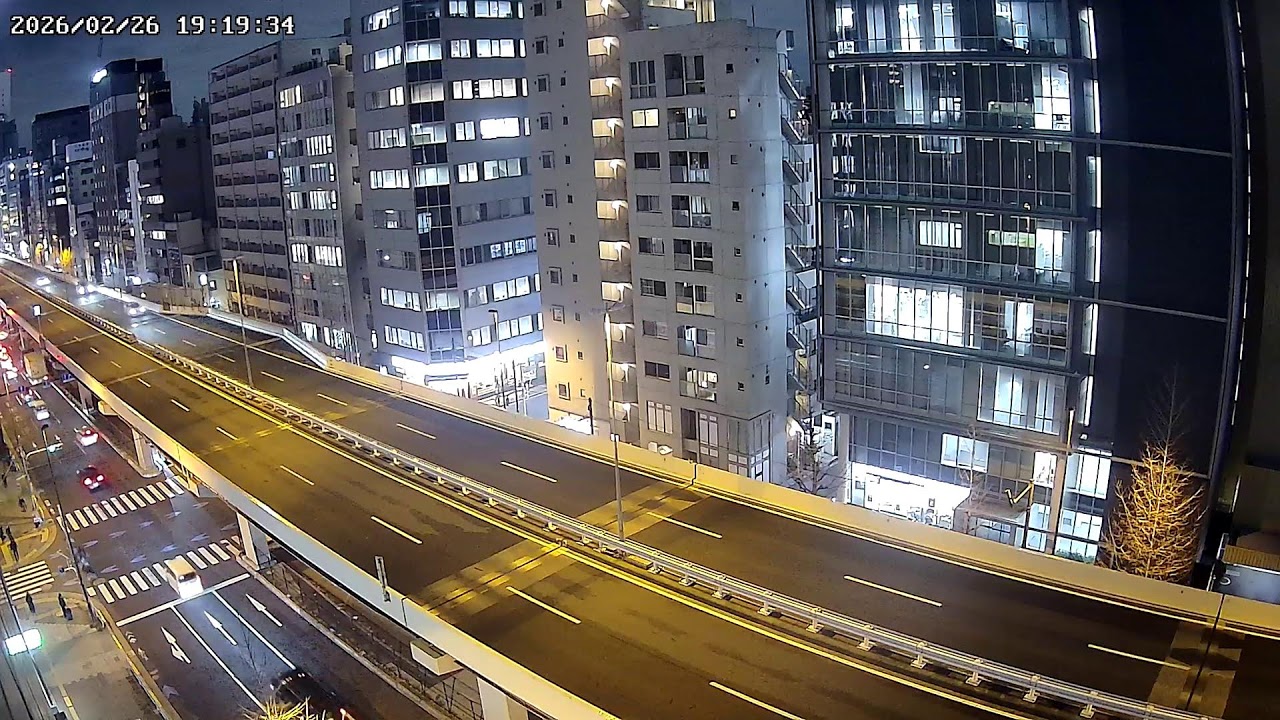 首都高速1号上野線ライブカメラ Route 1 Ueno Line Metropolitan Expressway.world.cam