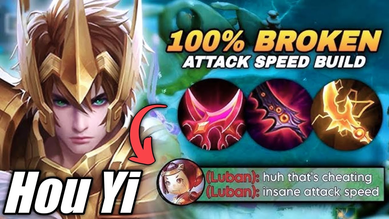 New Item ‼️100% Broken Attack Speed Build Hou Yi - Honor Of Kings 