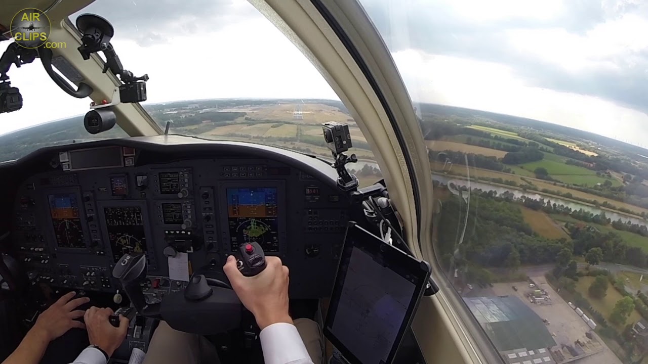 Lufthansa Aviation Training (EFA) Cessna Citation CJ1 Münster Touch & Go!!! [AirClips]