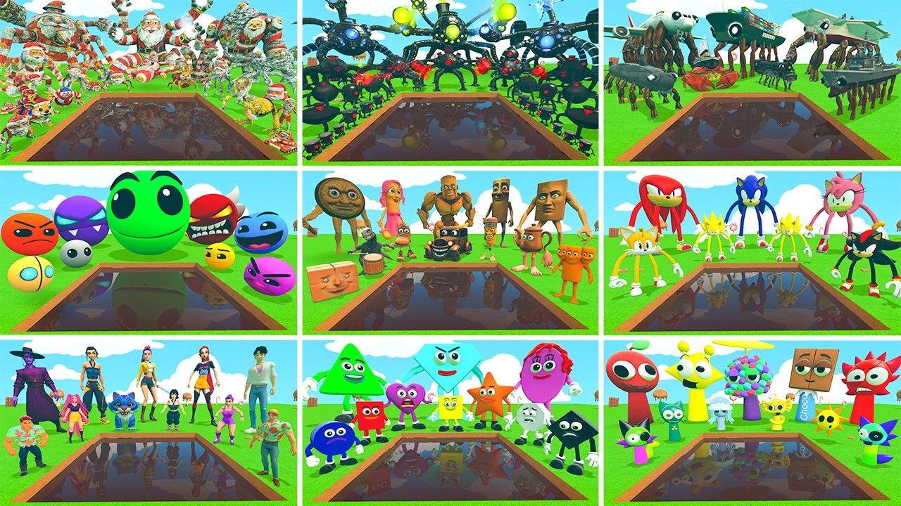 WHICH RAGDOLL TEAM IS BETTER? GUGU GAGA OMNIDROID CRABTANIC KPOP SPRUNKI SONIC CHOCOLATE PIT Gmod