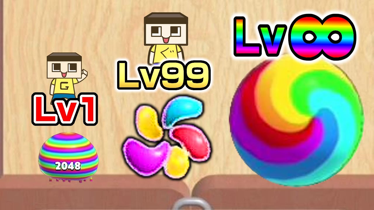 ぷよぷよボールが進化してレインボーブラックホールなった。【ぐち男のゲーム実況】【Blob Merge 3D】