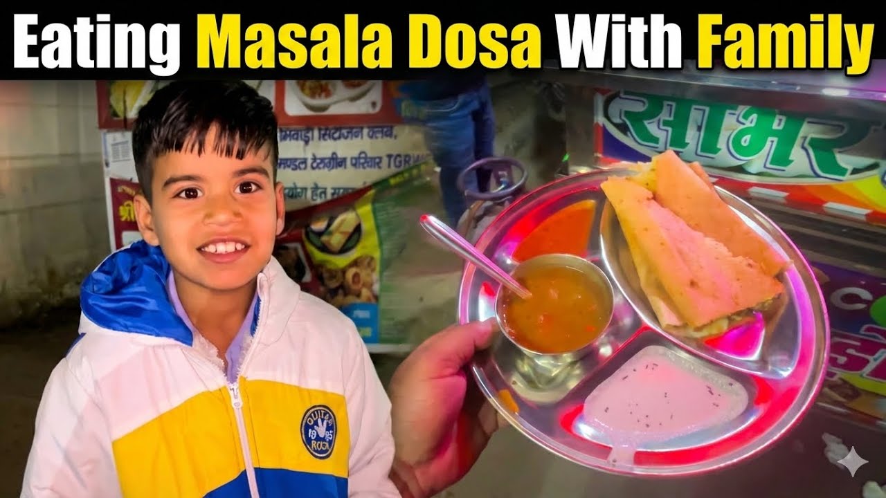 Eating 😋Masala Dosa 🫔with Family 👫|Sugeet Vlogs Official |