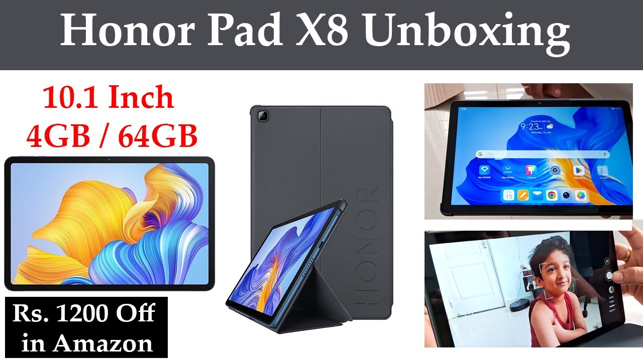 Honor Pad X8 with Flip Cover Unboxing | Honor X8 Tablet