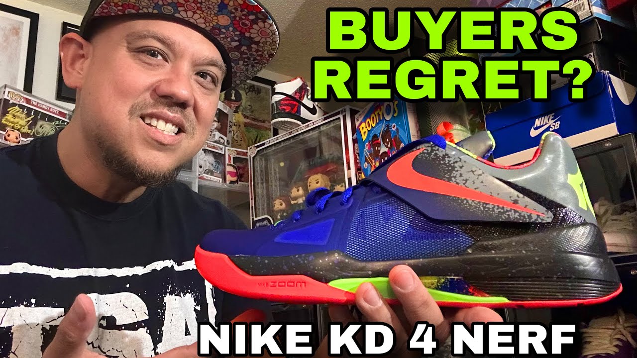 Nike KD 4 Nerf Worth Buying? Buyers Regret Unboxing on Foot Review #sneakers