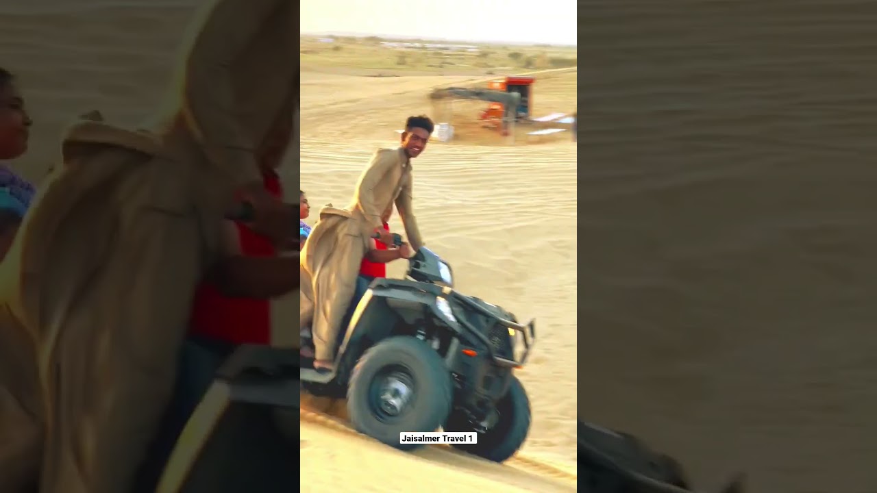 Jaisalmer Sam Sand Dunes Quad biking in Thar Desert 