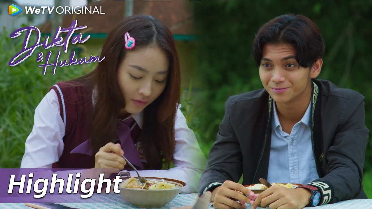 Highlight EP07 Dikta membawa Nadhira makan bubur kesukaannya | WeTV Original Dikta & Hukum
