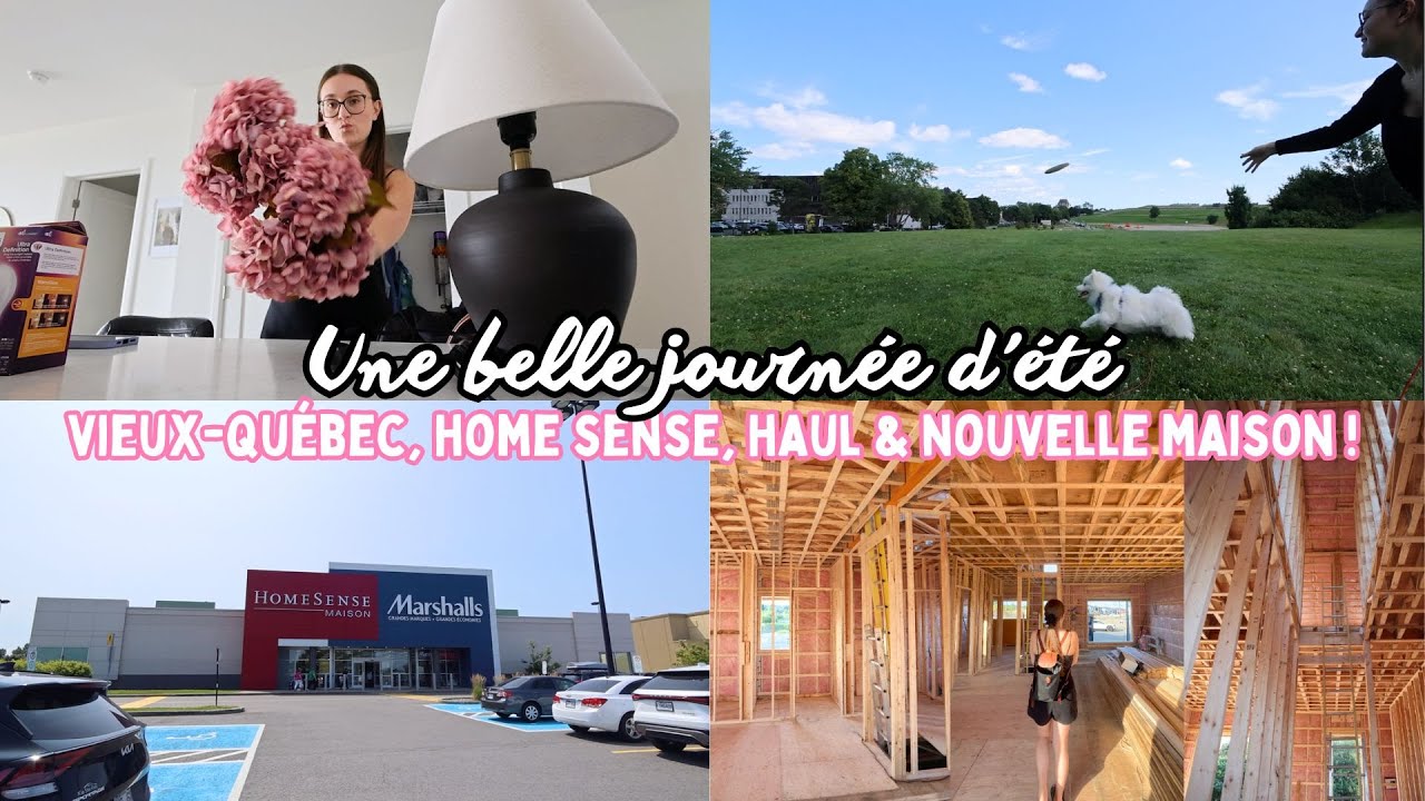 UNE BELLE JOURNÉE D'ÉTÉ | Vieux-Québec, Home Sense, Haul & update maison !