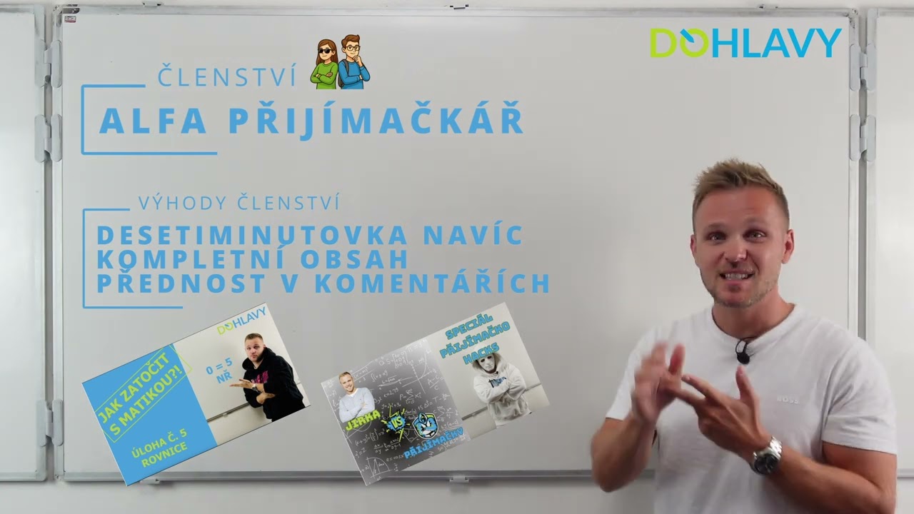 👉 „Čau, já jsem Jirka z Dohlavy 🎓 | Přijímačky levou zadní“