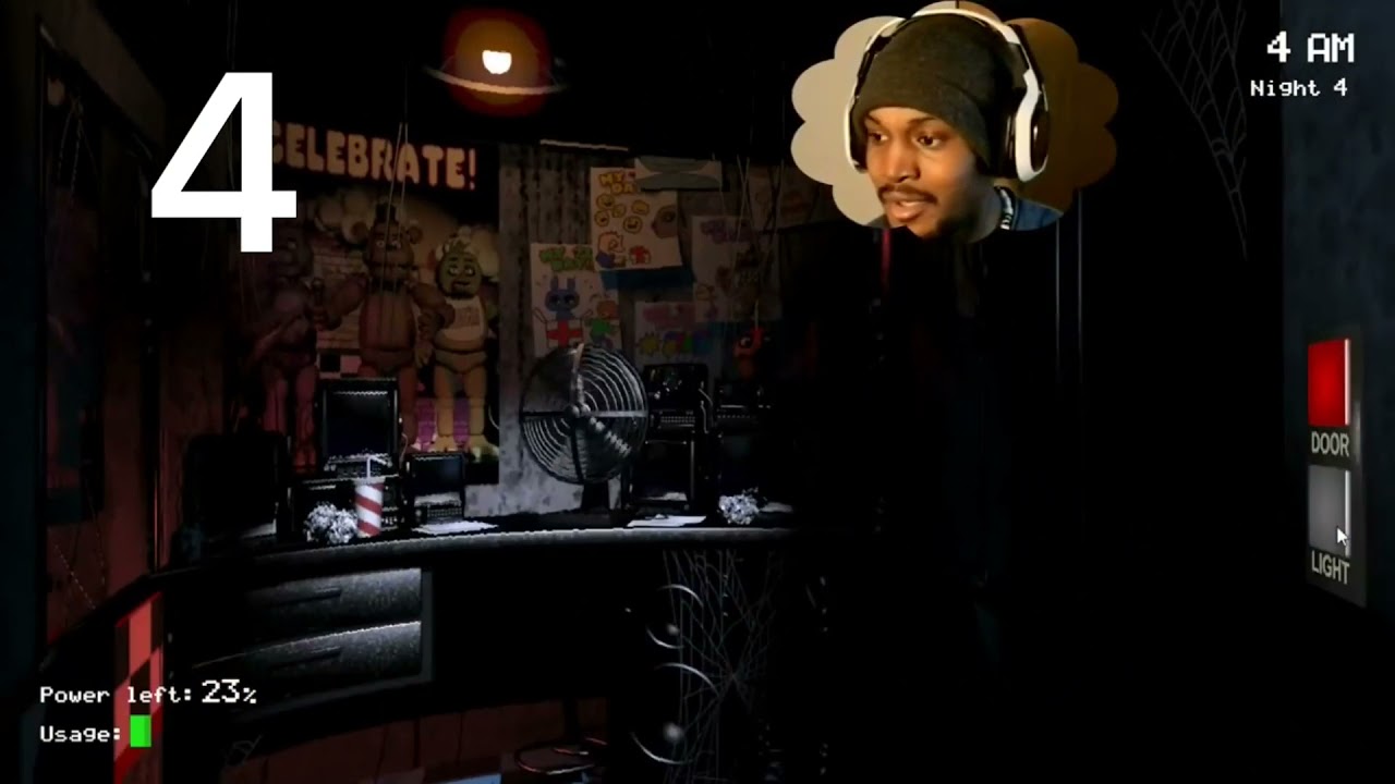 Everytime Coryxkenshin died in Five Nights at Freddys 1