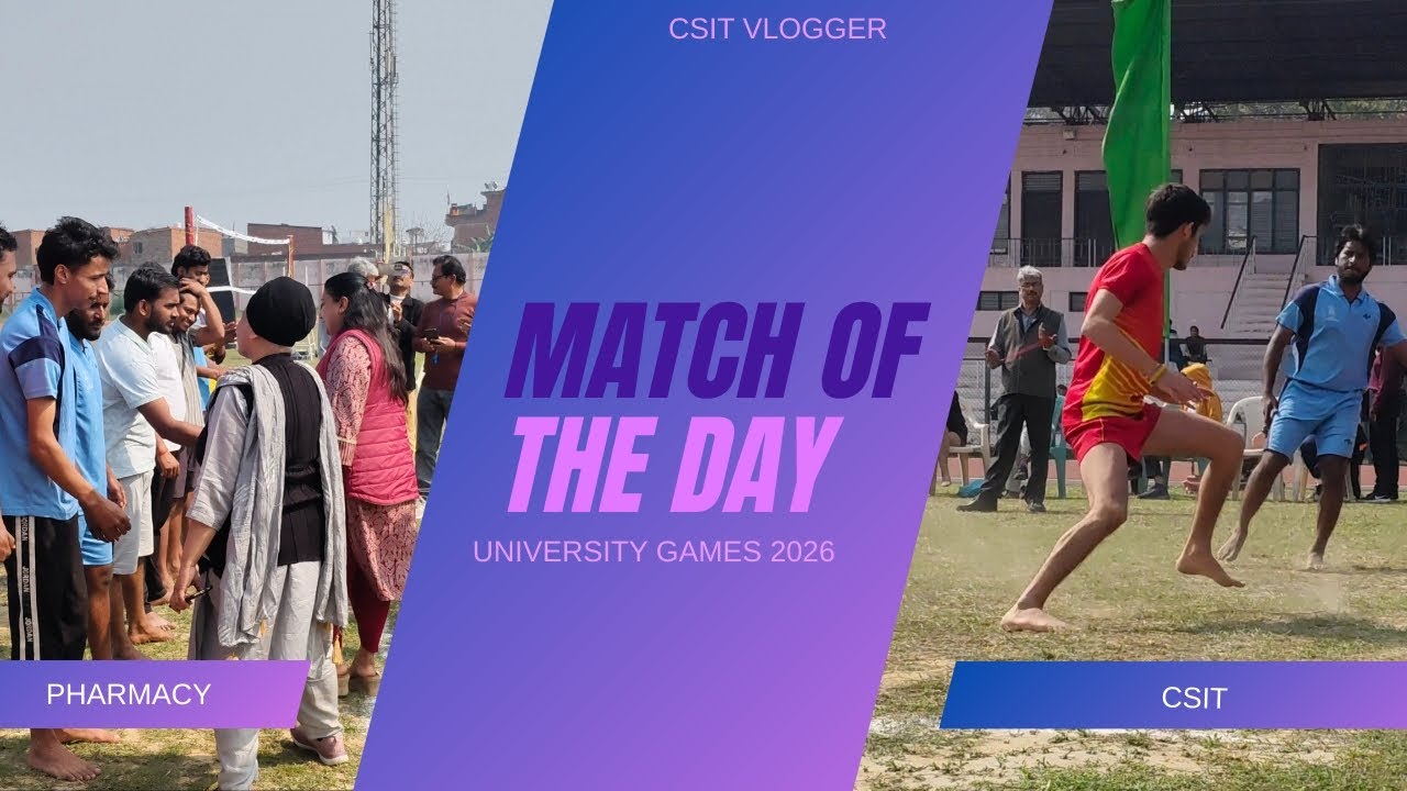 CSIT VS PHARMACY Kabaddi tournament on foundation day 2026 , MJPRU , PART 1