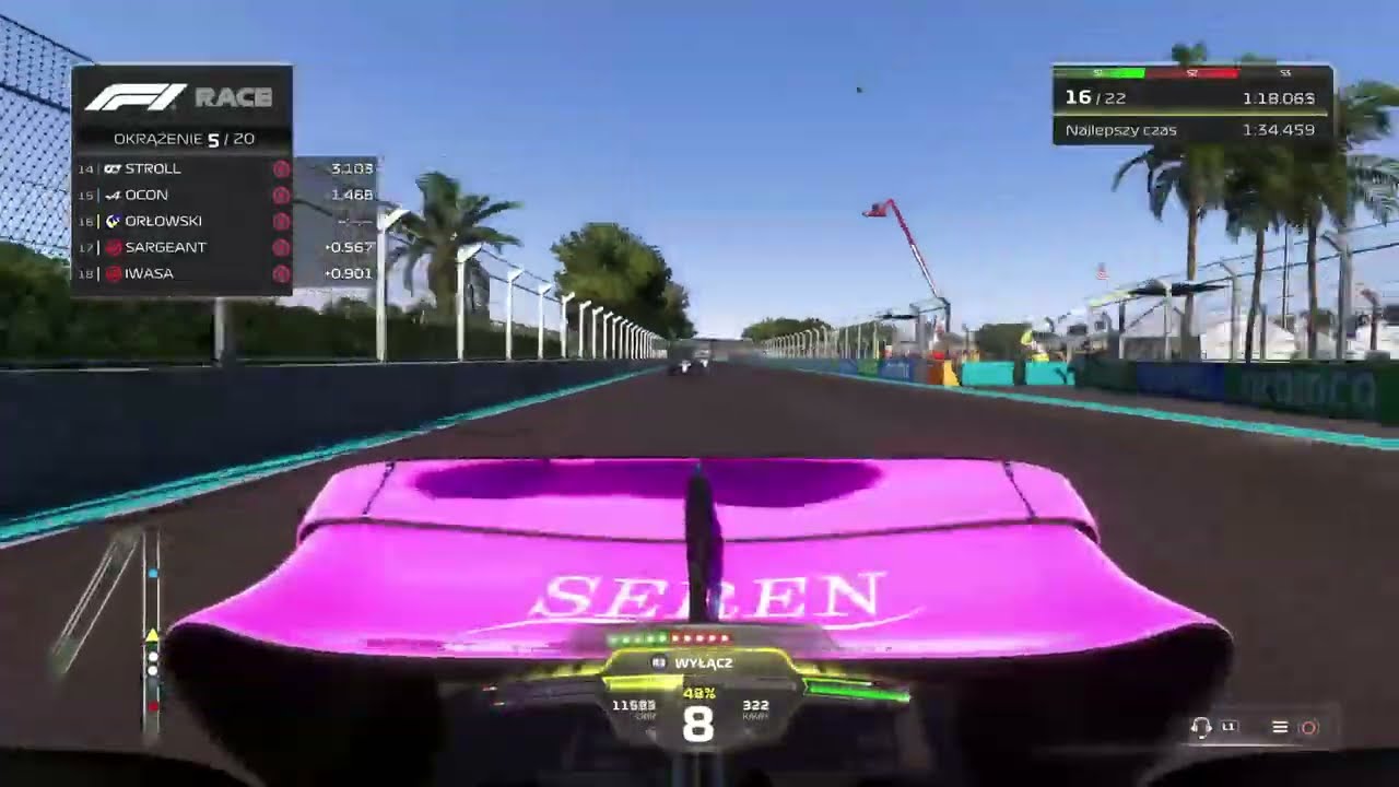 GRILL POD SŁONECZNYM NIEBEM MIAMI 🌞🔥 - F1 23 Miami S3