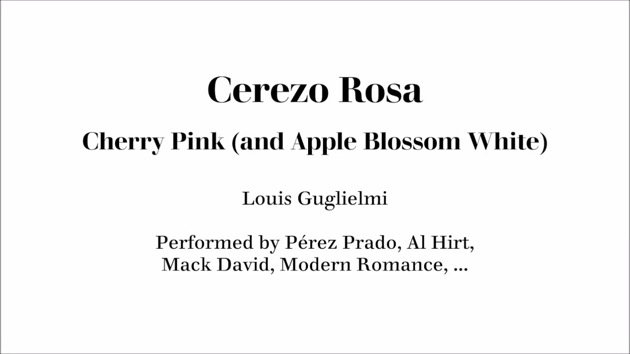 Trumpet Play-Along - Cerezo Rosa - Cherry Pink and Apple Blossom White - Pérez Prado - sheet music