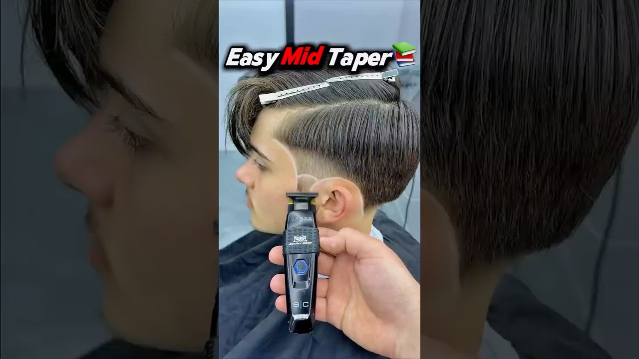 EASY MID TAPER FADE TUTORIAL!🔥 #barber #barberlove #barbershop #haircut #belgiumbarber #hairstyle