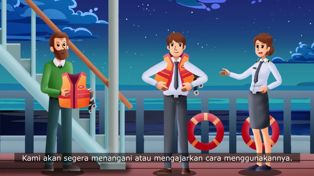 Panduan Keselamatan di Atas Kapal (Animasi)