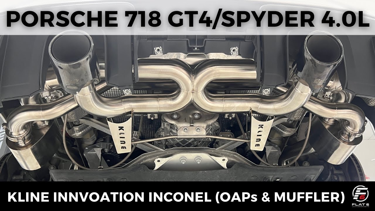 718 Boxster Spyder w/ Kline Inconel Exhaust (OAPs & Muffler)