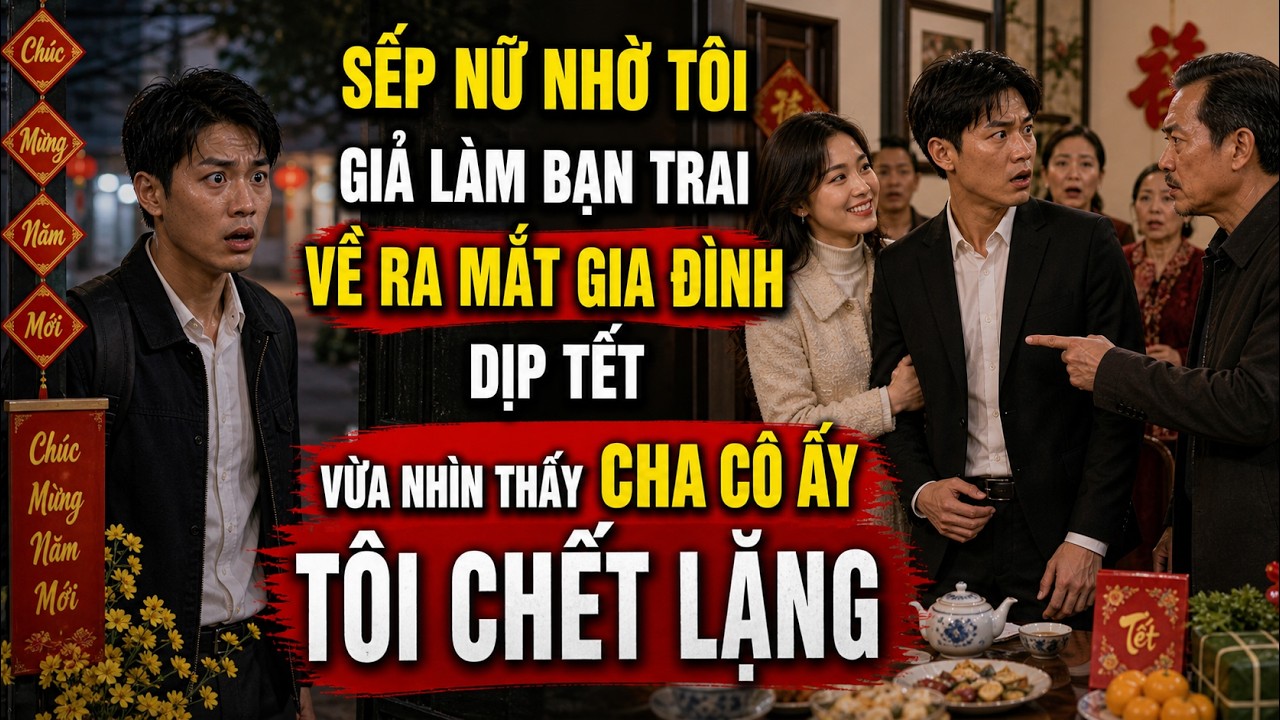 Sếp nữ nhờ tôi giả làm bạn trai về ra mắt gia đình dịp Tết. Vừa nhìn thấy cha cô ấy tôi chết lặng