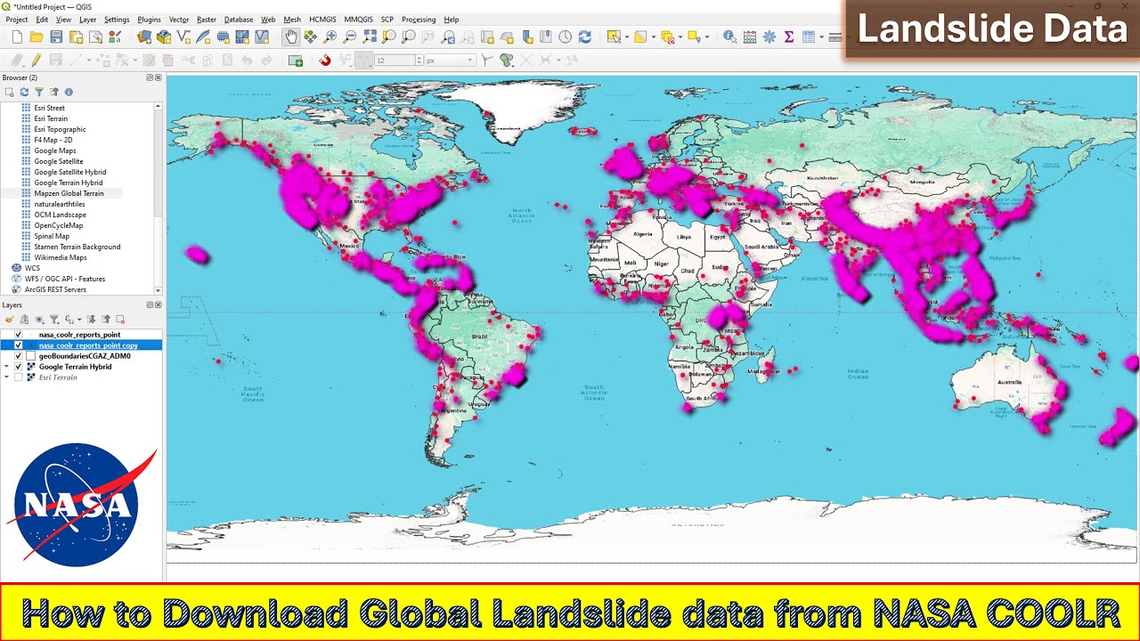 How to Download Global Landslide data from NASA COOLR