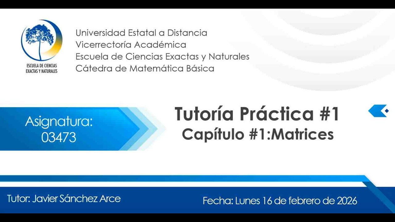 Tutoría Práctica N°1: Matrices